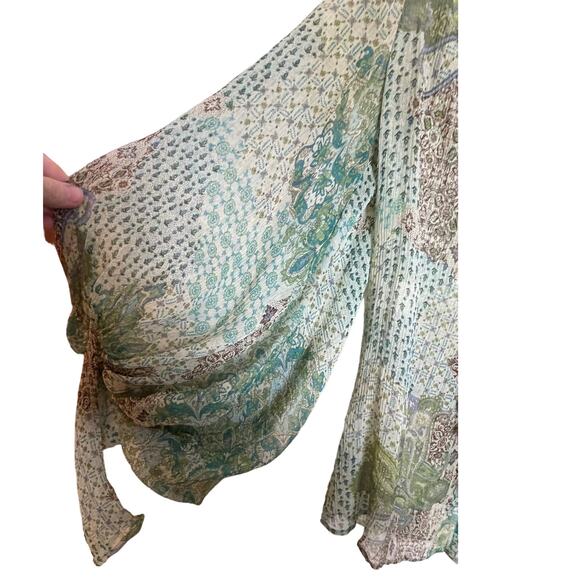 GORGEOUS LBK‎ Loubarok Blouse - Made in France - Size L - Incredible Sleeves - Picture 6 of 14